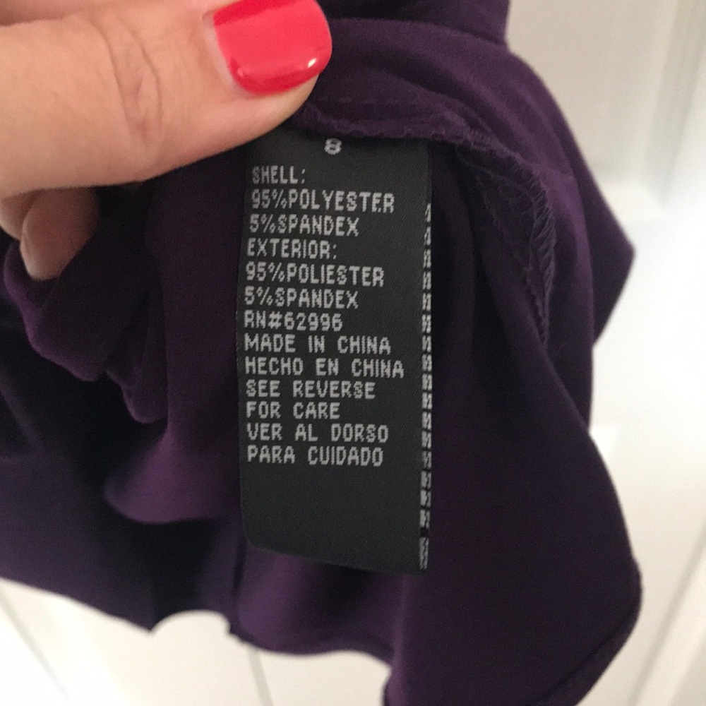 Purple Ruffle Dress - Picture 5 of 5